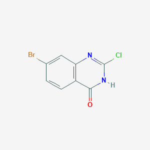 7-Bromo-2-chloroquinazolin-4-ol chemical structure (CAS 2349411-92-1)