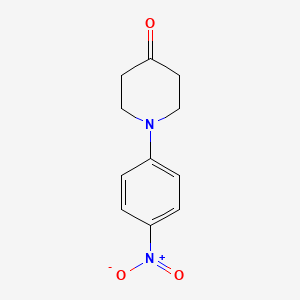 1-(4-Nitrophenyl)piperidin-4-one chemical structure (CAS 23499-01-6)