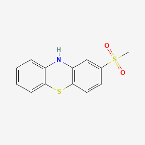 2-(Methylsulfonyl)-10H-phenothiazine chemical structure (CAS 23503-68-6)