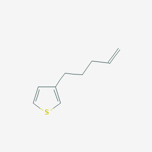 3-(Pent-4-en-1-yl)thiophene chemical structure (CAS 235088-75-2)