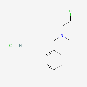 N-Benzyl-2-chloro-N-methylethan-1-amine hydrochloride chemical structure (CAS 23510-18-1)