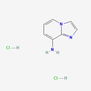 Imidazo[1,2-a]pyridin-8-amine dihydrochloride chemical structure (CAS 235106-56-6)