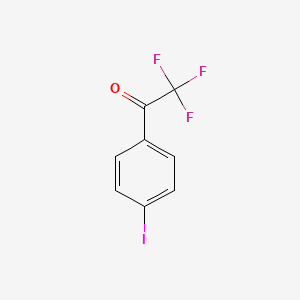 2,2,2-Trifluoro-1-(4-iodophenyl)ethanone chemical structure (CAS 23516-84-9)
