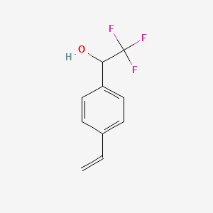 2,2,2-Trifluoro-1-(4-vinylphenyl)ethanol chemical structure (CAS 2352666-14-7)