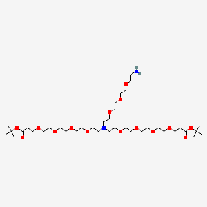 Di-tert-butyl 16-(2-(2-(2-(2-aminoethoxy)ethoxy)ethoxy)ethyl)-4,7,10,13,19,22,25,28-octaoxa-16-azahentriacontanedioate chemical structure (CAS 2353409-57-9)
