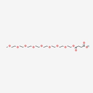 27-Oxo-2,5,8,11,14,17,20,23,26-nonaoxatriacontan-30-oic acid chemical structure (CAS 2353409-75-1)