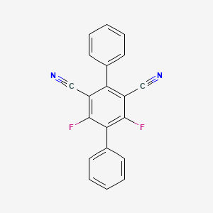 3',5'-Difluoro-[1,1':4',1''-terphenyl]-2',6'-dicarbonitrile chemical structure (CAS 2353500-56-6)