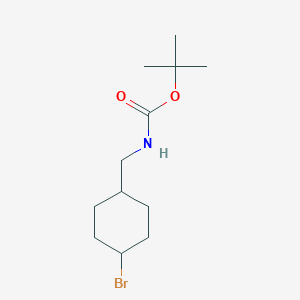 tert-Butyl ((trans-4-bromocyclohexyl)methyl)carbamate chemical structure (CAS 2354003-39-5)