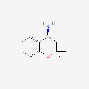 (S)-2,2-Dimethylchroman-4-amine chemical structure (CAS 235423-04-8)