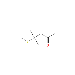 4-Methyl-4-methylthio-2-pentanone chemical structure (CAS 23550-40-5)