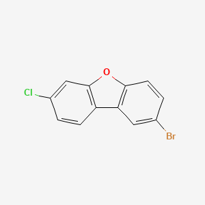 2-Bromo-7-chlorodibenzo[b,d]furan chemical structure (CAS 2355229-03-5)