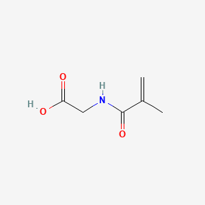 2-Methacrylamidoacetic acid chemical structure (CAS 23578-45-2)