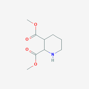 Dimethyl piperidine-2,3-dicarboxylate chemical structure (CAS 23580-75-8)