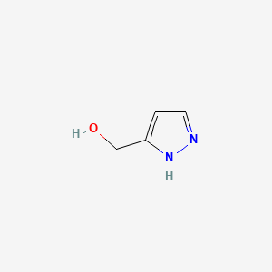 3-(Hydroxymethyl)pyrazole chemical structure (CAS 23585-49-1)
