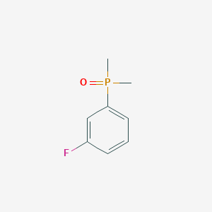 (3-Fluorophenyl)dimethylphosphine oxide chemical structure (CAS 23588-14-9)