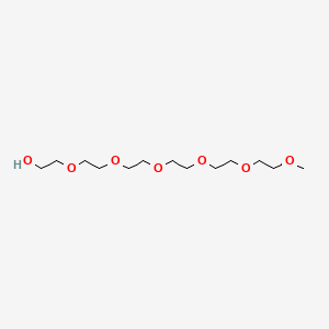 2,5,8,11,14,17-Hexaoxanonadecan-19-ol chemical structure (CAS 23601-40-3)