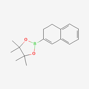 2-(3,4-Dihydronaphthalen-2-yl)-4,4,5,5-tetramethyl-1,3,2-dioxaborolane chemical structure (CAS 2361221-57-8)