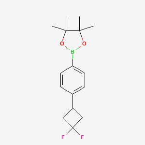2-(4-(3,3-Difluorocyclobutyl)phenyl)-4,4,5,5-tetramethyl-1,3,2-dioxaborolane chemical structure (CAS 2361225-63-8)