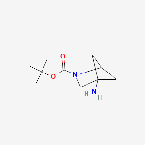 tert-Butyl 4-amino-2-azabicyclo[2.1.1]hexane-2-carboxylate chemical structure (CAS 2361636-63-5)