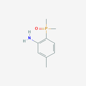 (2-Amino-4-methylphenyl)dimethylphosphine oxide chemical structure (CAS 2361982-50-3)