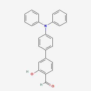 4'-(Diphenylamino)-3-hydroxy-[1,1'-biphenyl]-4-carbaldehyde chemical structure (CAS 2363049-63-0)