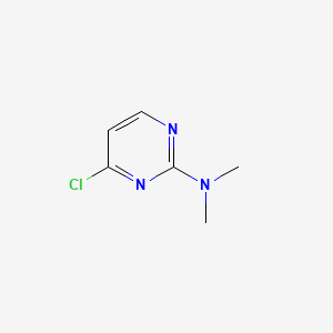4-Chloro-N,N-dimethylpyrimidin-2-amine chemical structure (CAS 23631-02-9)
