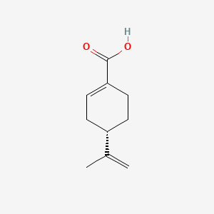 (S)-4-(Prop-1-en-2-yl)cyclohex-1-enecarboxylic acid chemical structure (CAS 23635-14-5)