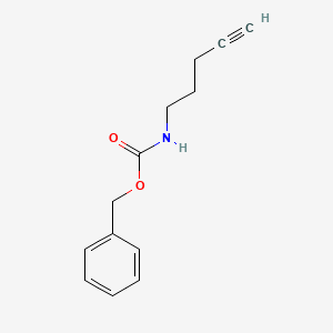 Benzyl pent-4-yn-1-ylcarbamate chemical structure (CAS 236394-24-4)