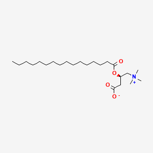 (R)-3-(Palmitoyloxy)-4-(trimethylammonio)butanoate chemical structure (CAS 2364-67-2)