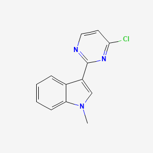 3-(4-Chloropyrimidin-2-yl)-1-methyl-1H-indole chemical structure (CAS 2364486-23-5)