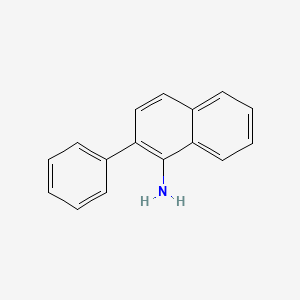 2-Phenylnaphthalen-1-amine chemical structure (CAS 23645-37-6)