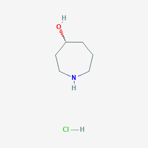 (R)-Azepan-4-ol hydrochloride chemical structure (CAS 2365390-45-8)
