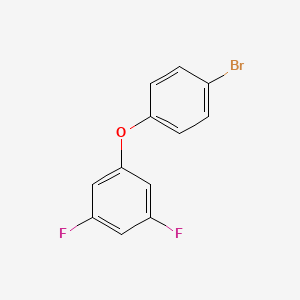 1-(4-Bromophenoxy)-3,5-difluorobenzene chemical structure (CAS 2365420-02-4)
