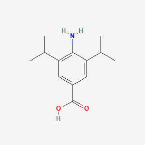 4-Amino-3,5-diisopropylbenzoic acid chemical structure (CAS 2366239-13-4)