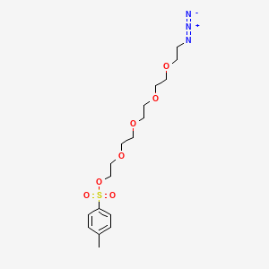 14-Azido-3,6,9,12-tetraoxatetradecyl 4-methylbenzenesulfonate chemical structure (CAS 236754-49-7)