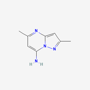 2,5-Dimethylpyrazolo[1,5-a]pyrimidin-7-amine chemical structure (CAS 2369-89-3)