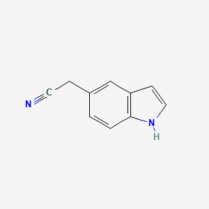 2-(1H-Indol-5-yl)acetonitrile chemical structure (CAS 23690-49-5)