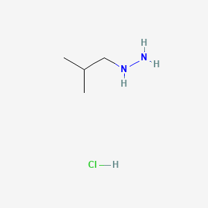 Isobutylhydrazine hydrochloride chemical structure (CAS 237064-47-0)