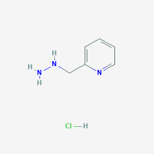 2-(Hydrazinylmethyl)pyridine hydrochloride chemical structure (CAS 237064-55-0)