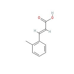 2-Methylcinnamic acid chemical structure (CAS 2373-76-4)
