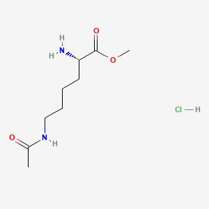 (S)-Methyl 6-acetamido-2-aminohexanoate hydrochloride chemical structure (CAS 23735-91-3)