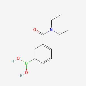 (3-(Diethylcarbamoyl)phenyl)boronic acid chemical structure (CAS 237413-05-7)