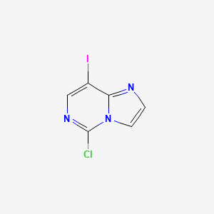 5-Chloro-8-iodoimidazo[1,2-c]pyrimidine chemical structure (CAS 2374134-99-1)