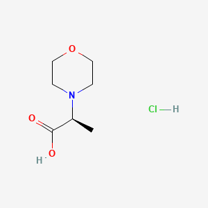 (S)-2-Morpholin-4-yl-propionic acid hydrochloride chemical structure (CAS 237427-96-2)