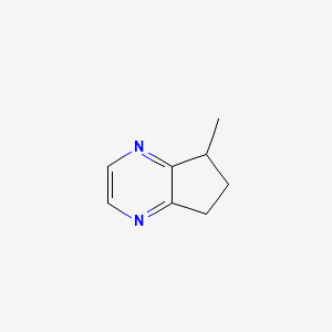 5-Methyl-6,7-dihydro-5H-cyclopenta[b]pyrazine chemical structure (CAS 23747-48-0)