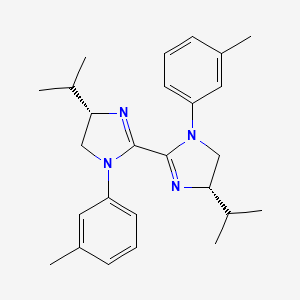 (4S,4'S)-4,4'-Diisopropyl-1,1'-di-m-tolyl-4,4',5,5'-tetrahydro-1H,1'H-2,2'-biimidazole chemical structure (CAS 2374958-85-5)