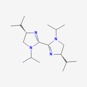 (4S,4'S)-1,1',4,4'-Tetraisopropyl-4,4',5,5'-tetrahydro-1H,1'H-2,2'-biimidazole chemical structure (CAS 2374958-87-7)
