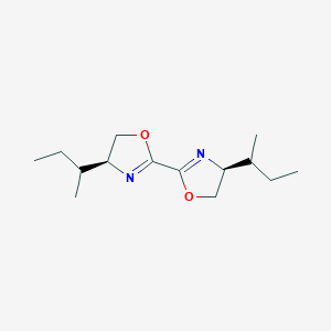 (4S,4'S)-4,4'-Di-sec-butyl-4,4',5,5'-tetrahydro-2,2'-bioxazole chemical structure (CAS 2374958-89-9)