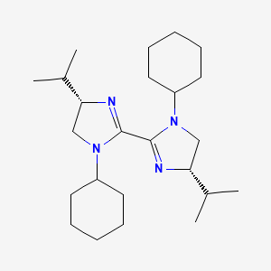 (4S,4'S)-1,1'-Dicyclohexyl-4,4'-diisopropyl-4,4',5,5'-tetrahydro-1H,1'H-2,2'-biimidazole chemical structure (CAS 2374958-96-8)