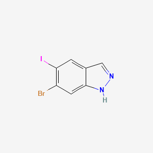 6-Bromo-5-iodo-1H-indazole chemical structure (CAS 2375195-07-4)